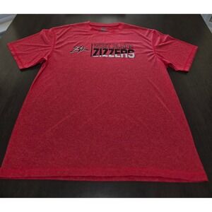 Pro-Ad Sports West Plains Zizzers T-Shirt Red Heather Performance Mens Large